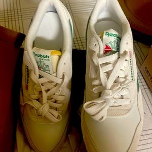 White and green Reebok
